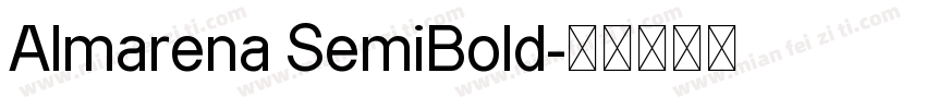 Almarena SemiBold字体转换